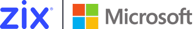 Zix and Microsoft Logos