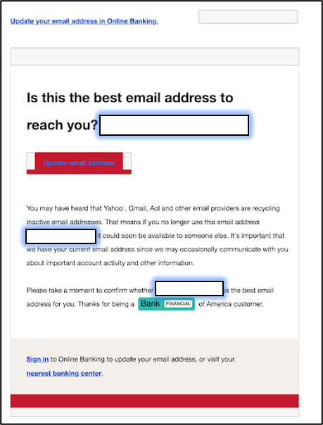 phishing email bank