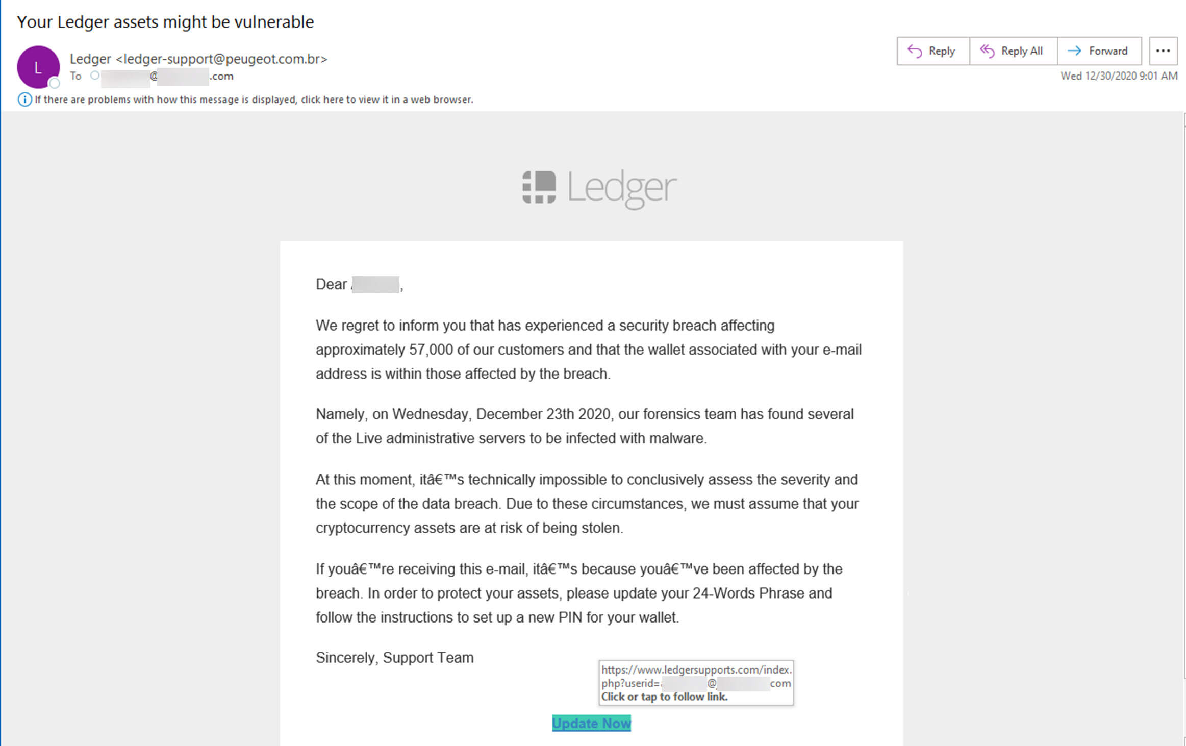 ledger help email