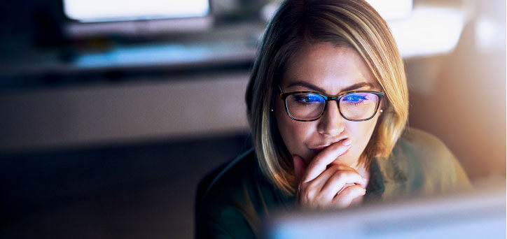 woman at computer