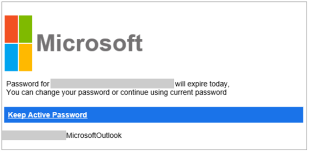 Screenshot of the Microsoft impersonation email. (Source: Microsoft)