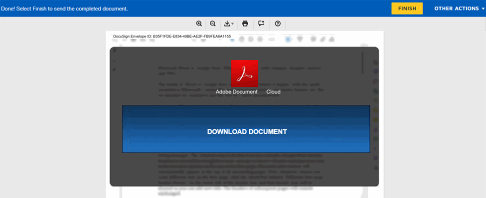 Screenshot of the fake Adobe Document download prompt. (Source: Zix | AppRiver)