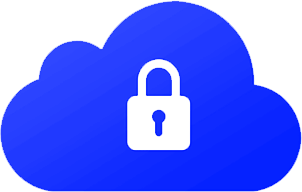 Secure Cloud Icon