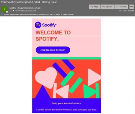 Spotify email